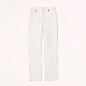NWT Abercrombie & Fitch Curve Love Ultra High Rise 90s Straight Jeans